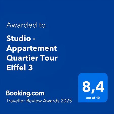 Studio - Appartement Quartier Tour Eiffel 3 Free Netflix París Exterior foto